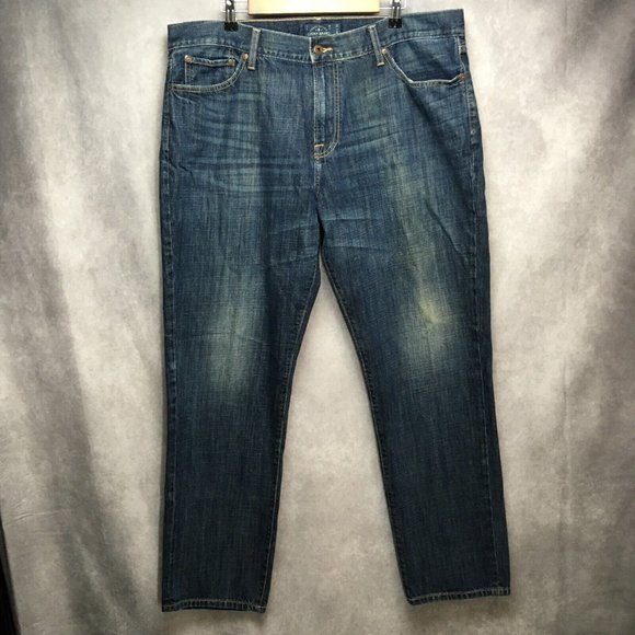 Lucky Brand Mens 221 Straight Fit Blue Jeans size 40x32 Cotton Denim Zipper Fly - Picture 4 of 10